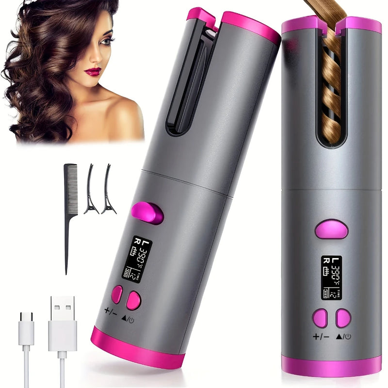 Portable Curler Cordless Curl Usb Hair Curl